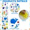 4Pcs Summer Gel Window Clings Colorful Seasonal Toddlers Window Jelly Stickers